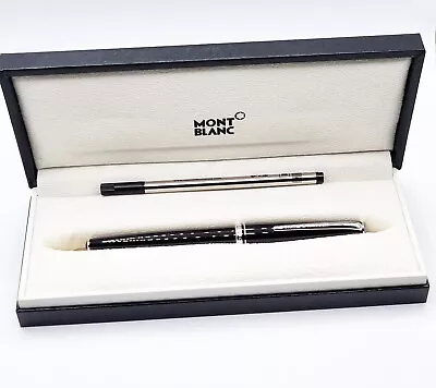 Montblanc Generation Platinum Black Roller With Box And Documents (new/mint) • $200