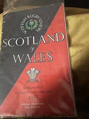 Scottish Rugby Union Scotland V Wales 2nd February 1957 Murrayfield Programme  • £14