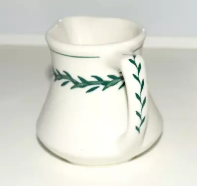 Walker China Vitrified Bedford Ohio GARLAND Green Creamer - EUC • $9