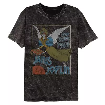 Janis Joplin Nouveau Angel Colortone Mineral Wash Music Shirt • $30