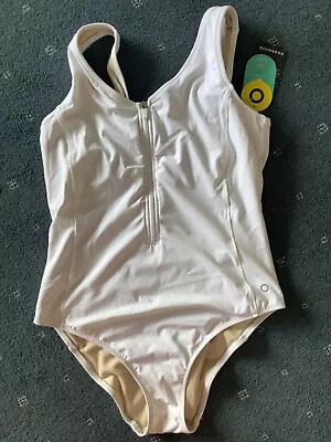 M&S Goodmove Zip Front Swimsuit. 16 • £15