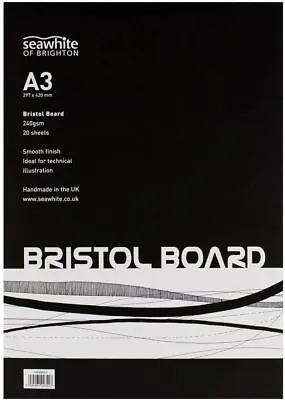 Seawhite Of Brighton Bristol Board Drawing Paper Pad A3 • $26.40