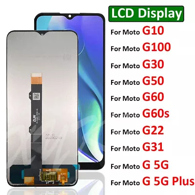 LCD Display Screen For Motorola Moto G10 G30 G100 G22 G31 G50 G60 G60s G 5G Plus • $42.31