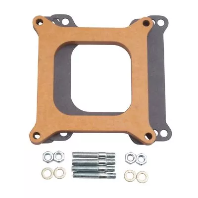 Edelbrock 8724 Carb Spacer Wood  4150  Series 1/2  Thick Carburetor Fits Holley • $52.77