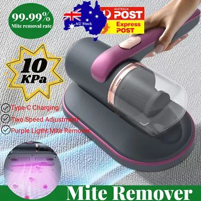 Cordless Handheld Vacuum Cleaner UV Dust Mite Remover Bed Blanket Bed Mattress • $39.49