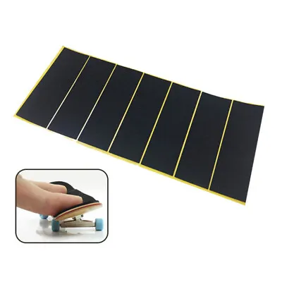 10PCS Wooden Fingerboard Deck Uncut Tape Stickers Black Foam Grip Tape Stick_au • $7.04