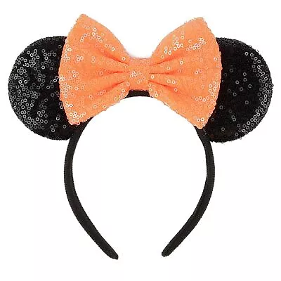Mouse Ears Headbands Shiny Sequin Bows Hairband Hair Accessories For Hollowee... • $12.22