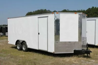 $6595 • Buy New 8.5 X 16 8.5x16 Enclosed Cargo Car Hauler Trailer - V-nose