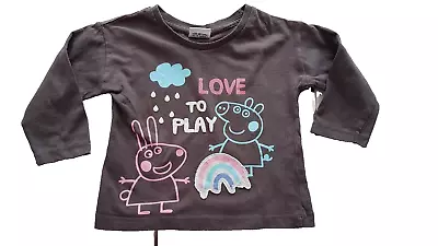 💕  Matalan   💕 Girls  Top   Peppa  Pig  18  -  23   Months   💕 B1T1 • £1.55