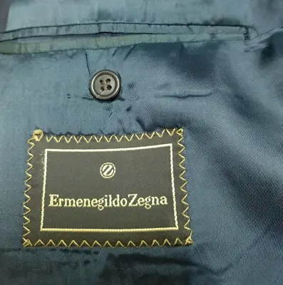 Vintage Ermenegildo Zegna Handtailored Bespoke Classic All Worsted Db Suit 36R • $139.99