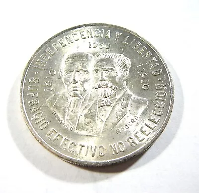 1960 Mexico 10 Pesos 150th Anniversary Of War For Independence UNC • $40