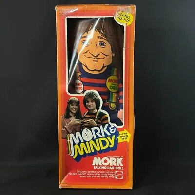 Mork Mindy Pull String Non Working Mork Talking Rag Doll Robin Williams MIB • $39.96