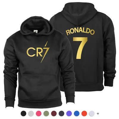 Kids CR7 Hoodie/Hoody Football Inspired Ronaldo #7 GOAT Jumper Merch Gift • £14.99