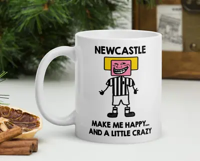 NEWCASTLE UNITED MUG Him Mr Man Office Football Geordie Gift Christmas FC • £9