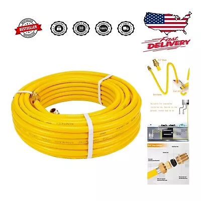 Flexible Gas Line 1/2  - 35ft - Stainless Steel Tubing For Natural Gas Propane • $101.64