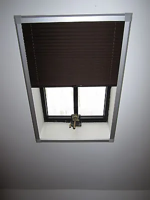 Skylight Pleated Roof Blinds To Fit Velux Windows Sizes - Gvt 154 Conservation • £52.99