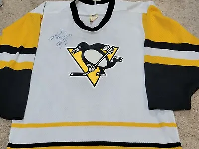 MARIO LEMIEUX Signed Pittsburgh Penguins Hockey Jersey Autographed CCM Small • $599.99