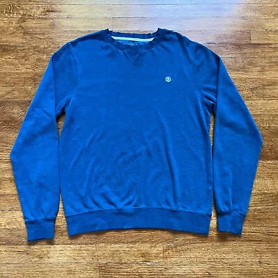 Timberland Sweater Mens Medium Blue Embroider Logo Pullover Hiking Camp Outdoor • $10.84