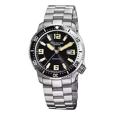 Stuhrling Prestige Regatta Cruiser Swiss Made Men’s Automatic Diver Watch NEW • $329.99