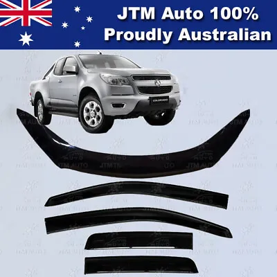 $107.10 • Buy Holden Colorado Extra/Super Cab Bonnet Protector + Weather Shields 2012-2016