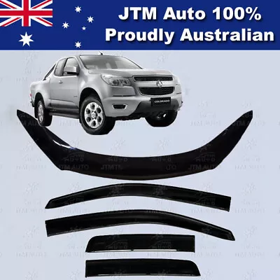 Holden Colorado Extra/Super Cab Bonnet Protector + Weather Shields 2012-2016 • $129