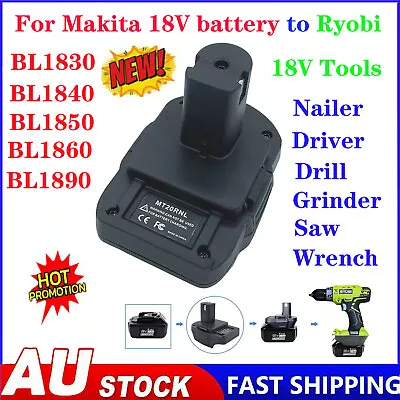 $19.98 • Buy NEW Adapter For Makita 18V Battery Convert To Ryobi 18V Battery One+ Tools