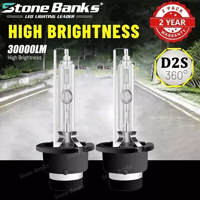 2x D2S D2C D2R 6500K Xenon Light Bulbs Replacement Low High Beam Headlight White • $11.99