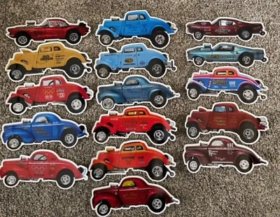 Nhra Vintage Very Cool  16 Car Set  Aa/gs Gasser Set  Stickers • $139.99