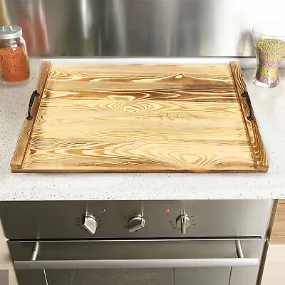 Noodle Board Stove Cover Pine Wood Stove Top Cover Fit: Electric Stove Gas Stove • $47