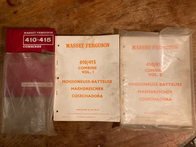 £0.99 • Buy Massey Ferguson 410 415 Combine Manuals Mf Instruction Parts Books