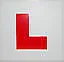 L PLATE HARD PLASTIC MOTORCYCLE LEARNER LEGAL L PLATE MOTORCYCLE SCOOTER X1 NEW • £1.50