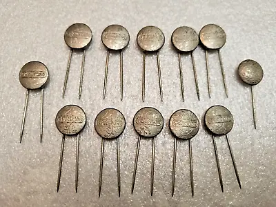 Vtg Crawford Car Seat Cover Pins-11-2 Prong Marked Crawford-1 Unmarked 1 Prong • $4.99