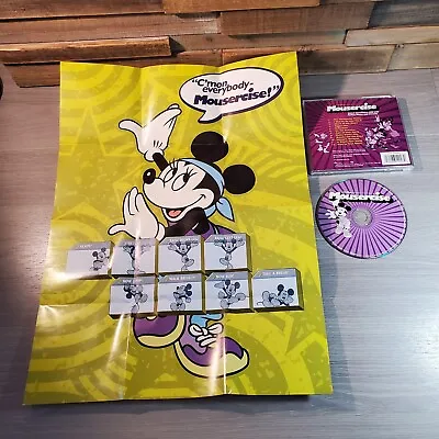 Mousercise CD Bonus Poster Lyrics 2005 Dance Fitness Fun Mickey Disney CD-ROM • $11.69