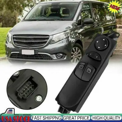 Master Power Window Switch For Mercedes Benz W639 Vito 2003~15 A6395450913 • $29.63