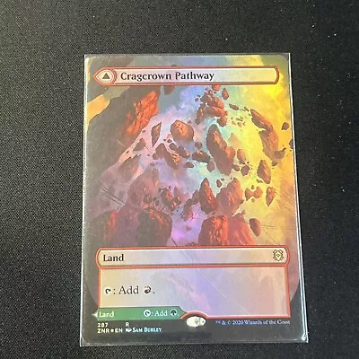 Cragcrown Pathway // Timbercrown Pathway (KO) - Foil Extended  ZNR Korean NM MTG • $7