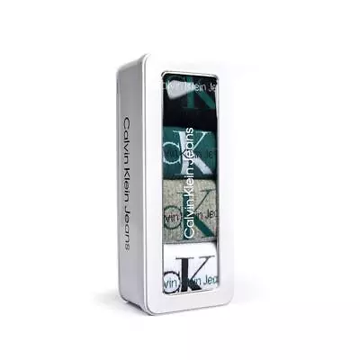 Calvin Klein 4 Pack Logo-Print Ribbed Crew Socks Gift Set - Atlantic Deep Combo • £29.49