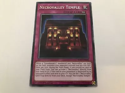 Necrovalley Temple - SOFU-EN068 - Rare - 1st Edition- YuGiOh • £0.99