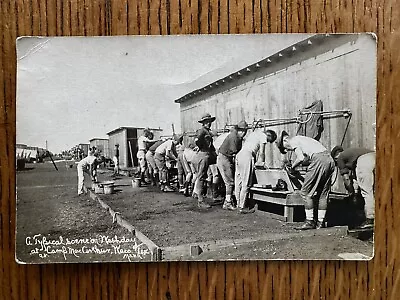 RRPC-A Typical Scene On Wash Day At Camp MacArthur Waco TX World War I Army WWI • $24.99