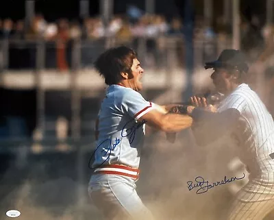 Reds Pete Rose And Bud Harrelson Autographed 16x20 Photo W/ JSA Cert • $99.99