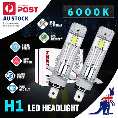 CANBUS H1 6000K LED Headlight Bulb 24000LM 200W Kit High/ Low Beam Super Bright • $42.36