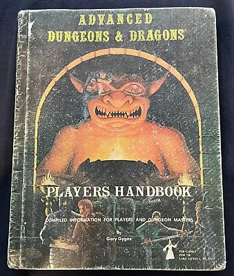 Advanced Dungeons Dragons Players Handbook 2nd Printing September 1978 • $56.69