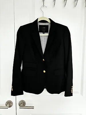 J. Crew Women’s Size 0 Black 2-Button Schoolboy Blazer (like New) • $32