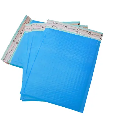 AirnDefense Any Size Blue Poly Bubble Mailers Plastic Shipping Padded Envelopes • $34.08