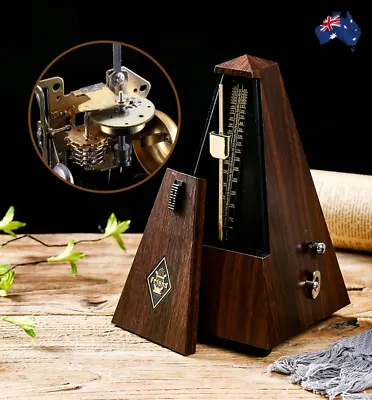 Vintage Style Mechanical Metronome Musical Tempo Timer For Piano Guitar Bass NEW • $49.80