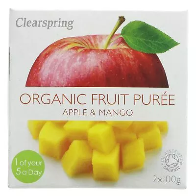 Clearspring | Apple & Mango Puree - Org | 1 X 2x100g • £5.77