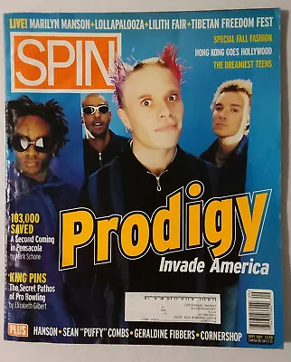 Spin Magazine (Sept. 1997) Prodigy Hanson Sean Puffy Combs Geraldine Fibbers • $14.59