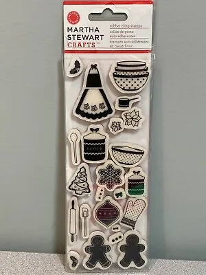 *New - Martha Stewart Crafts - Cottage Christmas Rubber Cling Stamps • $13.99