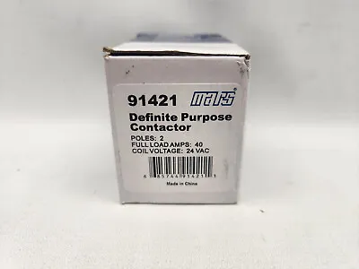 Mars 91421 24 Volt VAC 2 Pole 40 Amp Condenser Contactor Relay • $19.84