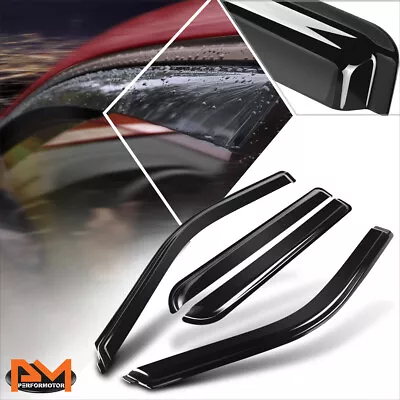 For 15-24 Ford F150/F250-F450 SD Crew Cab Tape-on Window Visors Sun Rain Guards • $29.89