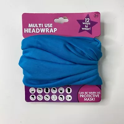 HER Multi Use Headwrap Blue 12 Ways To Wear - Headband/Protective Mask/Pony NEW • $4.76